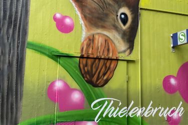 Die neuen Graffiti-Motive am Haltepunkt Duckterath